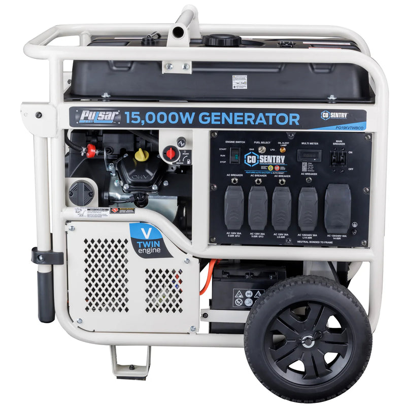 Load image into Gallery viewer, Pulsar 15,000 Watt Dual-Fuel Portable Generator with CO Sentry PG15KVTWBCO