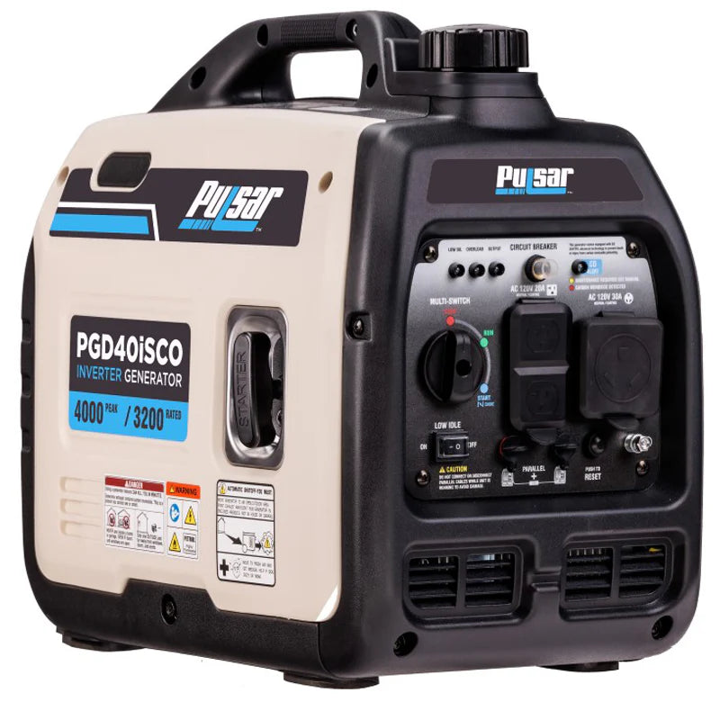 Load image into Gallery viewer, Pulsar 4,000 Watt Inverter Generator with CO Sentry PGD40iSCO