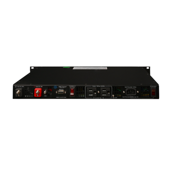 Load image into Gallery viewer, Aims 1000 Watt NEGATIVE 48 Volt Rack Mount Inverter To 120 Volt AC – 1U (-48V) ETA AUG PRM1KWN48120S