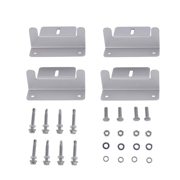 Load image into Gallery viewer, Aims Solar Panel Z Bracket Mounting Kit 4 Piece Set PVALBRACKET