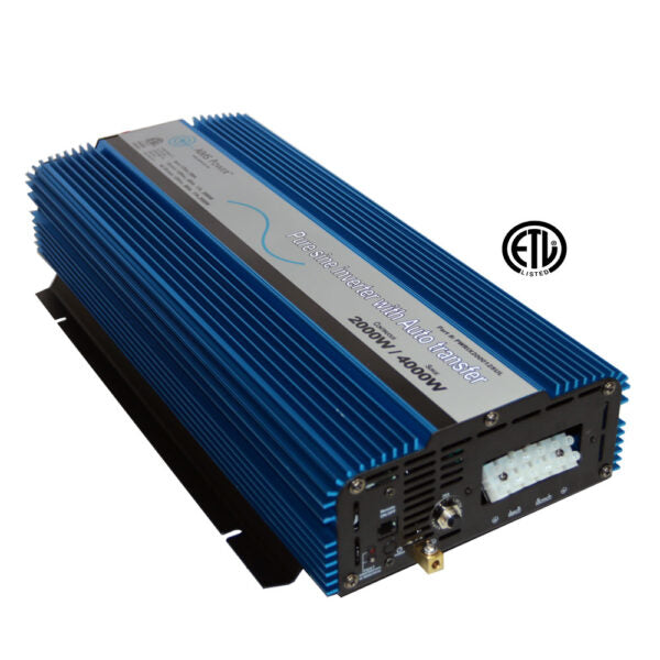 Load image into Gallery viewer, AIMS 2000 Pure Sine Inverter with Transfer Switch – ETL Listed Conforms to UL458 Standards Hardwire PWRIX2000SUL