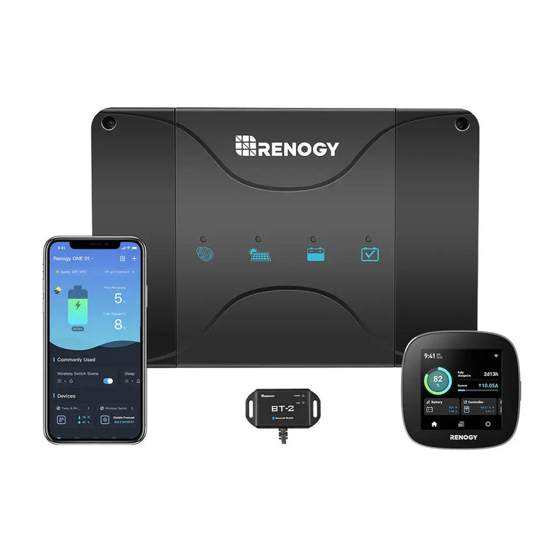 Load image into Gallery viewer, Renogy 12V 30A DC-DC On-Board Battery Charger with MPPT+ Bluetooth & Renogy ONE Core RBC30D1S-BT-W02W-US