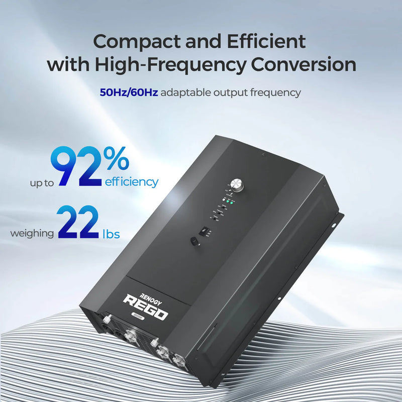 Load image into Gallery viewer, Renogy REGO 3000W 12V Pure Sine Wave HF Inverter Charger Split-phase Design RIV1230RCH-SPS-G2-US