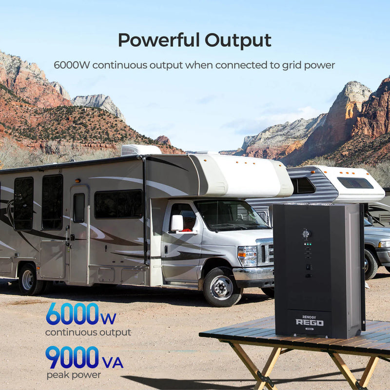 Load image into Gallery viewer, Renogy REGO 3000W 12V Pure Sine Wave HF Inverter Charger Split-phase Design RIV1230RCH-SPS-G2-US