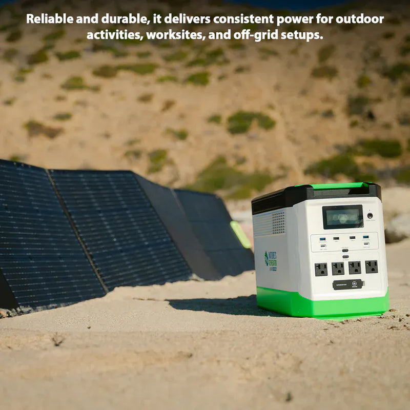 Load image into Gallery viewer, Nature's Generator Lithium 1800 Solar Generator+ 200W Folding Panel NGLGNAUF