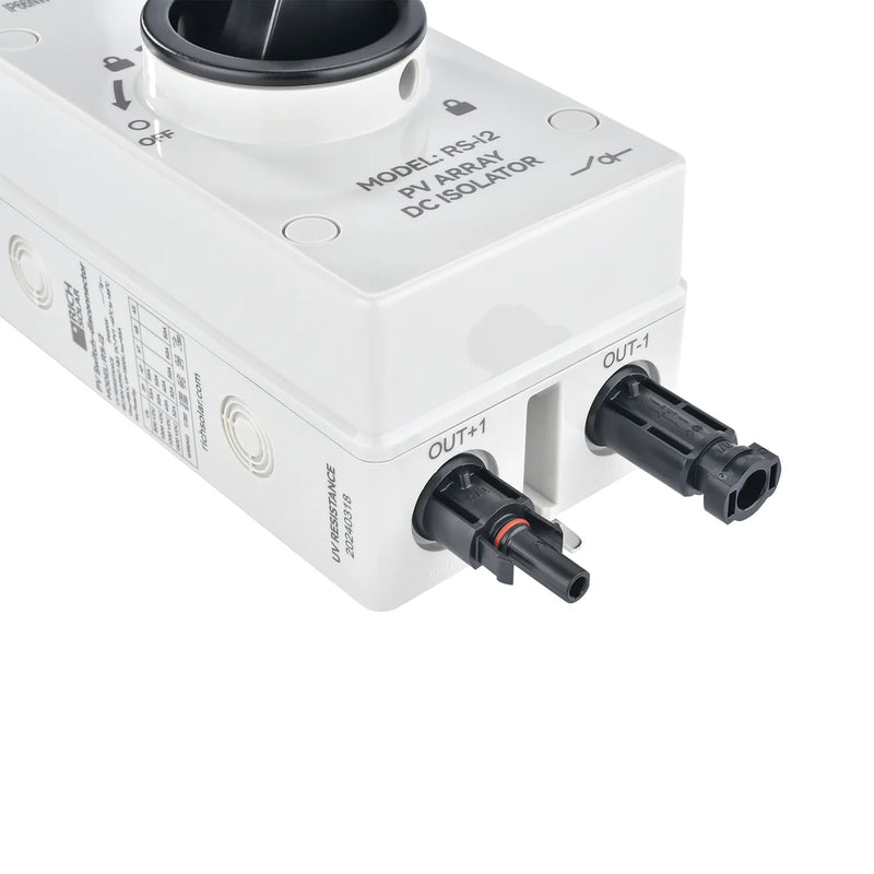 Load image into Gallery viewer, Rich Solar Solar PV DC Quick Disconnect Switch | Solar Array DC Quick Disconnect Switch | 1500 Volt 55 Amp | 2 Pole 1 String RS-i2