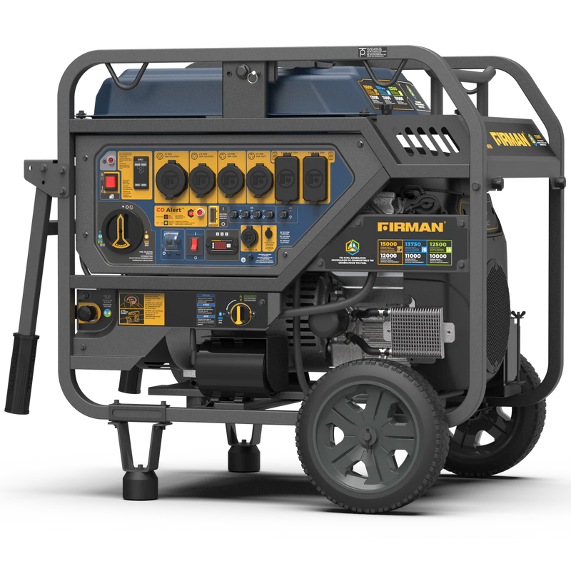 Load image into Gallery viewer, Firman TRI FUEL PORTABLE GENERATOR 15000W ELECTRIC START 120/240V WITH CO ALERT T12071