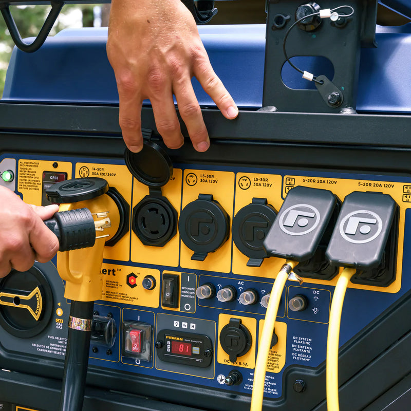 Load image into Gallery viewer, Firman TRI FUEL PORTABLE GENERATOR 15000W ELECTRIC START 120/240V WITH CO ALERT T12071