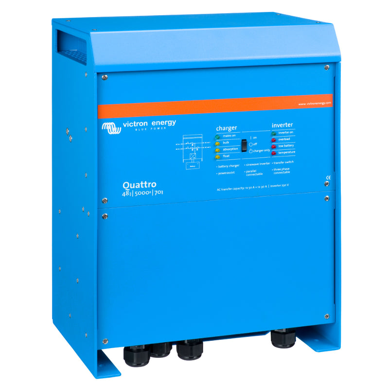Load image into Gallery viewer, Victron Quattro 48/3000 | 48V Input | 3000W Output 120V | 35A Charger | Transfer Switch 1593085
