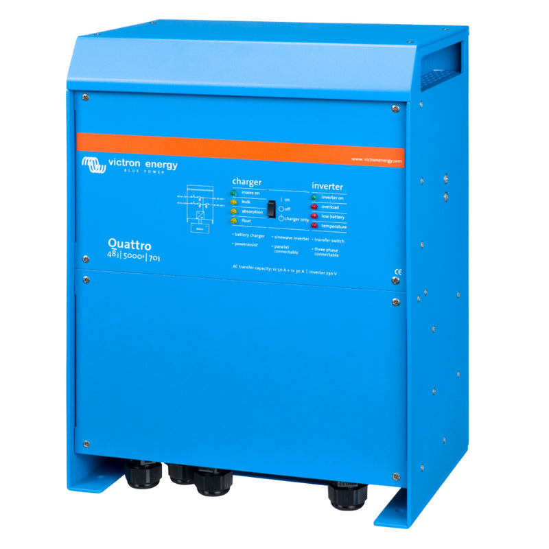 Load image into Gallery viewer, Victron Quattro 48/3000 | 48V Input | 3000W Output 120V | 35A Charger | Transfer Switch 1593085