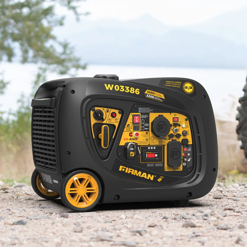 Load image into Gallery viewer, Firman Inverter Portable Generator 4125W Remote Start with CO ALERT W03386