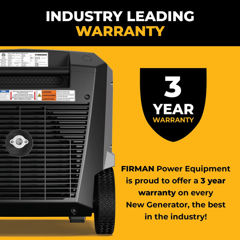 Load image into Gallery viewer, Firman Gas Inverter Portable Generator 7850/6300 Watt Remote Start 120/240V CO Alert w06383