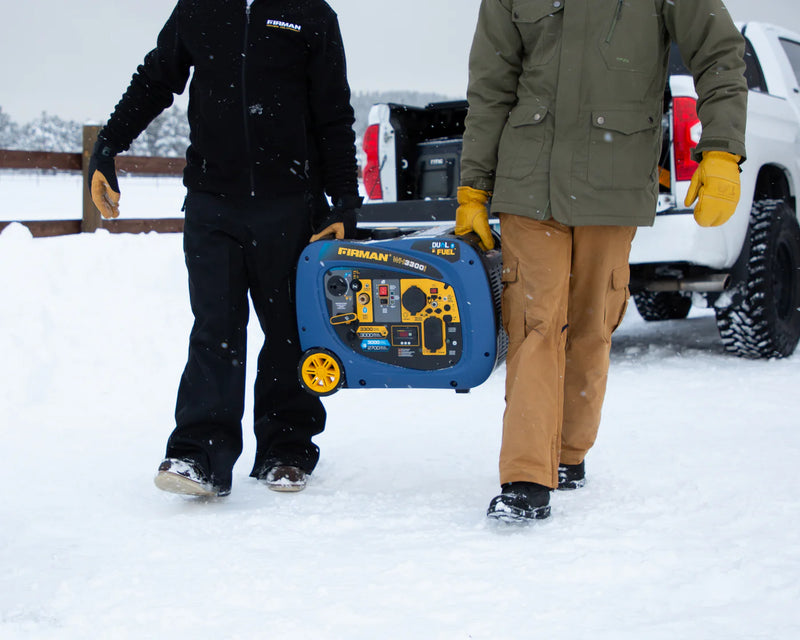 Load image into Gallery viewer, Firman Dual Fuel Inverter Portable Generator 3300W Recoil Start wh03041