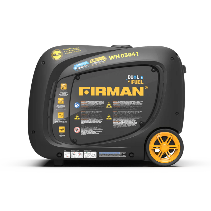 Load image into Gallery viewer, Firman Dual Fuel Inverter Portable Generator 3300W Recoil Start wh03041