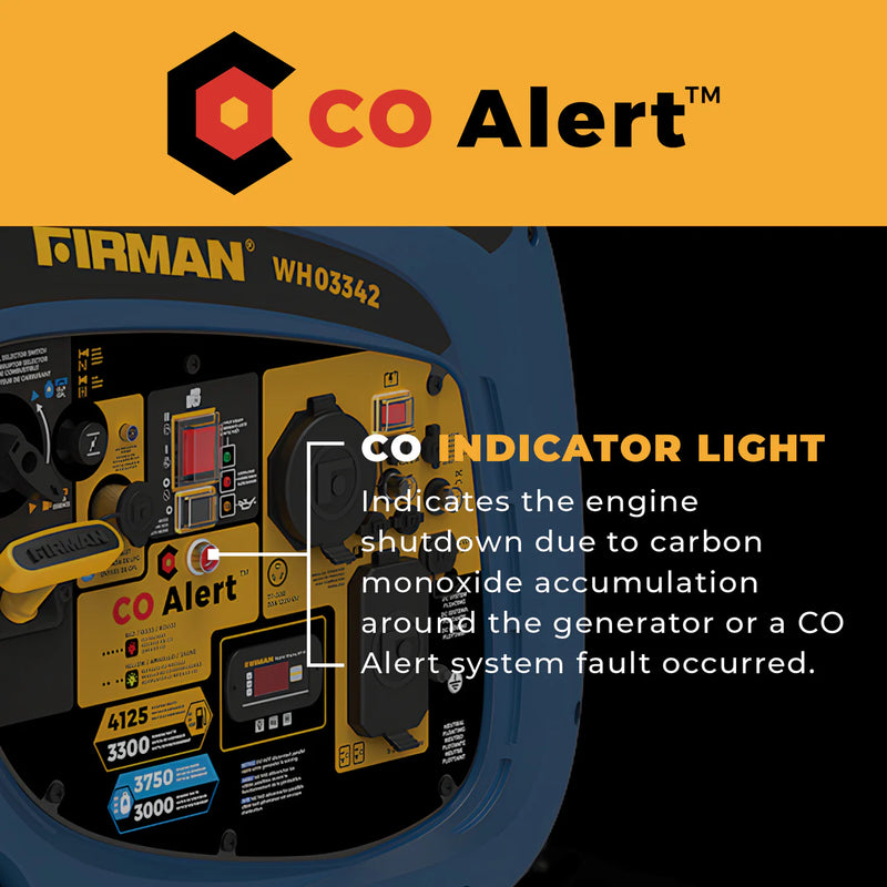 Load image into Gallery viewer, Firman Dual Fuel Inverter Portable Generator 4125W Electric Start with CO ALERT wh03342