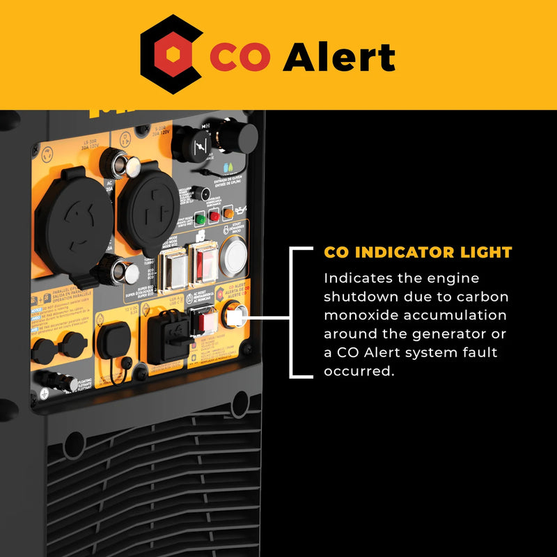 Load image into Gallery viewer, Firman Tri Fuel Inverter Portable Generator 4400/3500 Watt Electric Start 120V Parallel Ready CO Alert wt03571