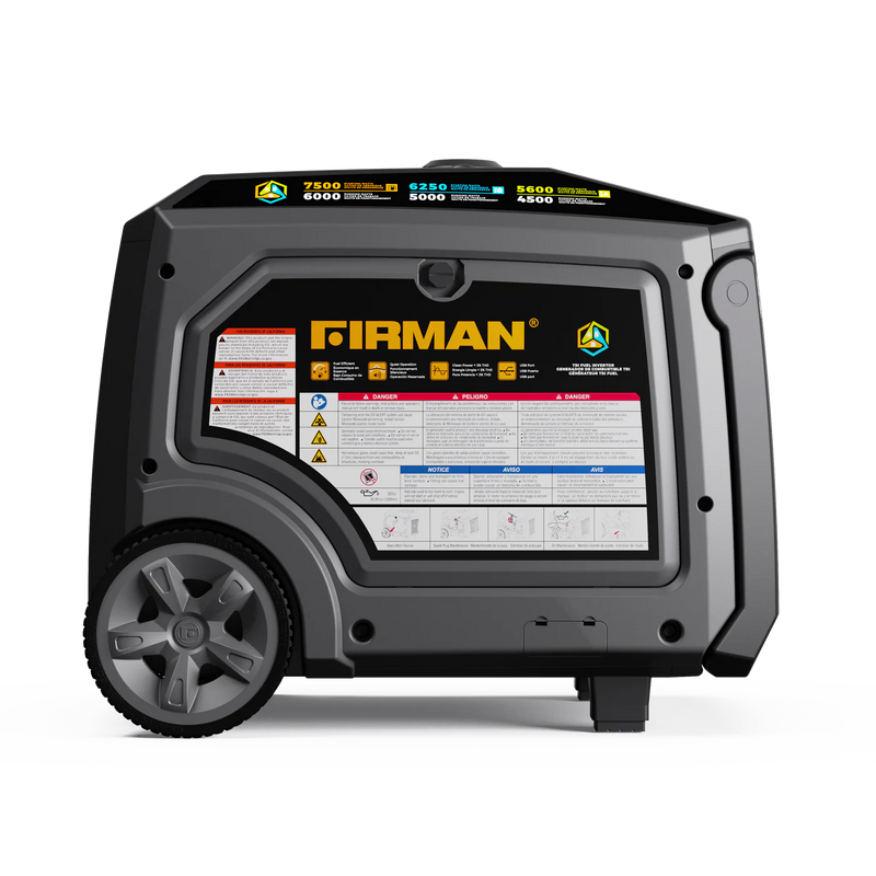 Load image into Gallery viewer, Tri Fuel Inverter Portable Generator 7500W Electric Start 120/240V Parallel Ready CO Alert wt06073 - Backup Generator Store
