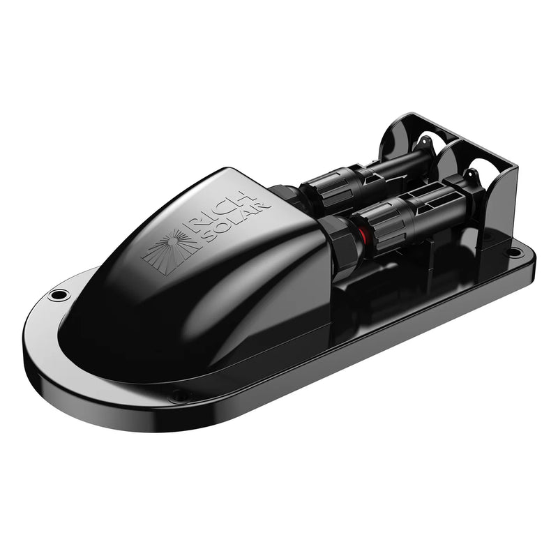 Load image into Gallery viewer, Rich Solar Cable Entry Plate | IP68 Waterproof Polypropylene Housing with UL 10AWG Wires and Solar Connectors | Easy to Install RS-G02