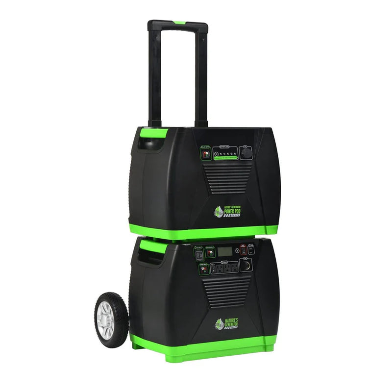 Load image into Gallery viewer, Nature's Generator Elite Generator + Power Pod + 4X 100W Panel + Transfer Switch HKNGPTELP