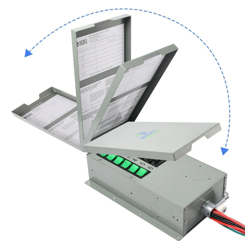 Load image into Gallery viewer, Nature's Generator 120V 30A 6-Circuit Non-Automatic Transfer Switch HKNGPTKEL