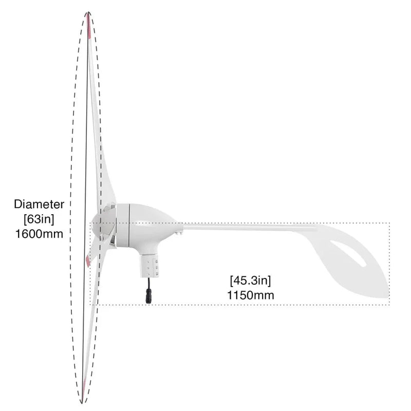 Load image into Gallery viewer, Nature's Generator 350W Wind Turbine NGPHWT