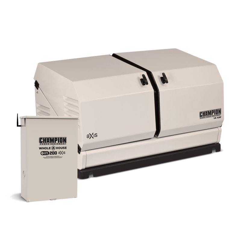 Load image into Gallery viewer, Champion 14kW aXis Home Standby Generator System with 200-Amp aXis Automatic Transfer Switch 100837 - Champion Backup Generator Store