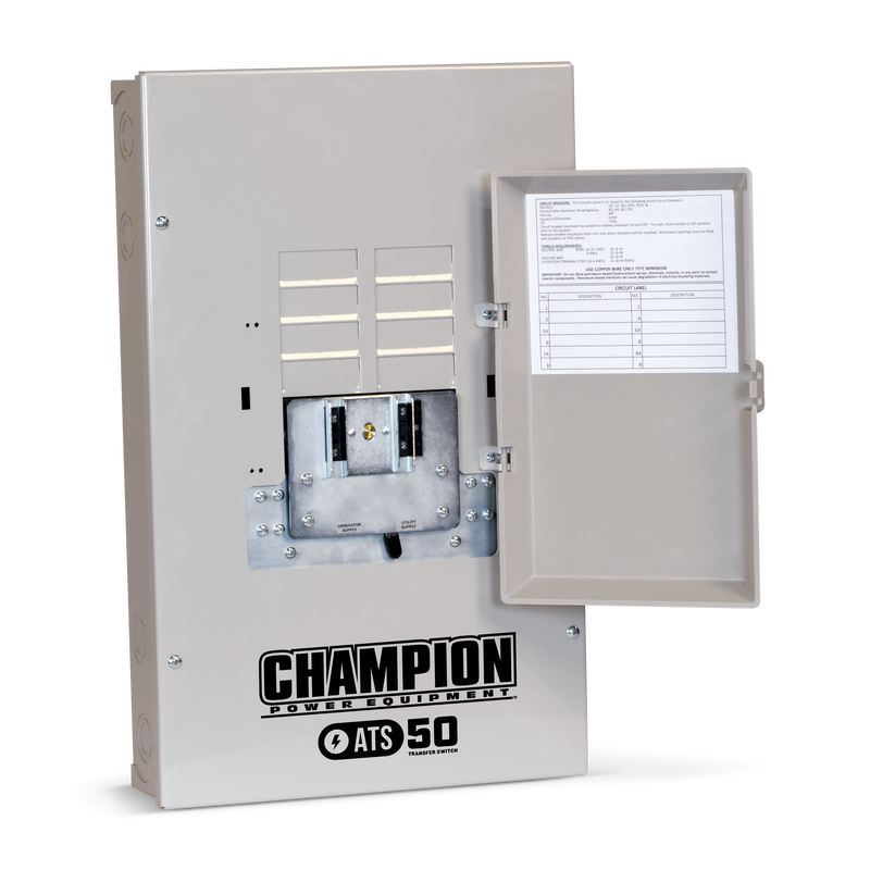 Load image into Gallery viewer, Champion 8.5-kW Home Standby Generator with 50-amp Outdoor-Rated Automatic Transfer Switch 100177 - Champion Backup Generator Store