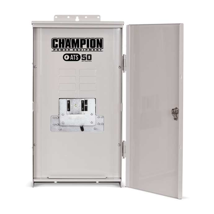Champion ATS50 Indoor Rated Automatic Transfer Switch (50 Amp, NEMA 3R) 100950 - Champion Backup Generator Store