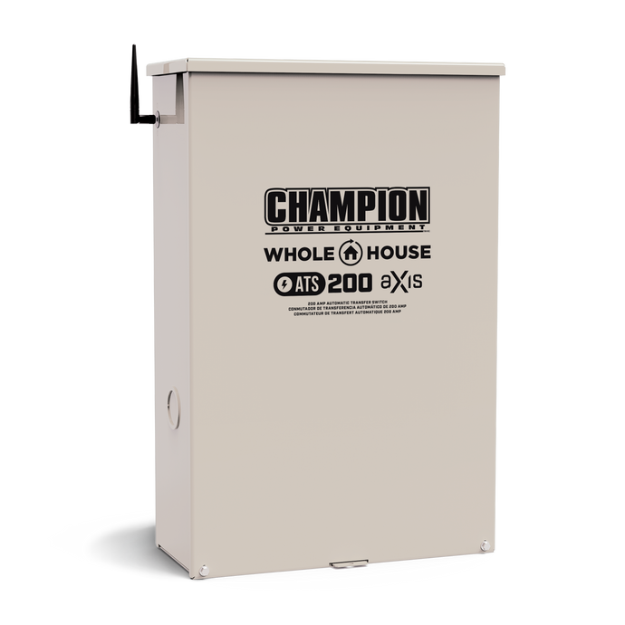Champion aXis 200A Whole House Automatic Transfer Switch (ATS) with Power Line Carrier Technology (200 Amp, Service Entry, NEMA 3R) 102006 - Champion Backup Generator Store