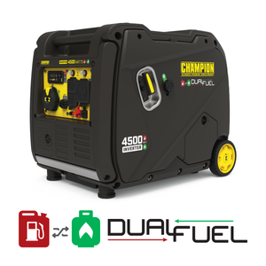 Champion 4500-Watt Portable Dual Fuel Inverter Generator with Quiet Technology 200991 - Champion Backup Generator Store
