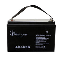 Load image into Gallery viewer, Aims AGM 12 volt 100 Ah Deep Cycle Heavy Duty Battery - Aims Backup Generator Store