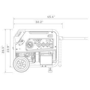 Firman 10000/8000: GAS 9050/7250: Watt 50A 120/240V Electric Start Dual Fuel Portable Generator cTEL Certified - Firman Backup Generator Store