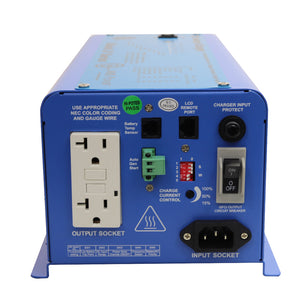 Aims 600 Watt Pure Sine Inverter Charger - 12V ETL Listed to UL 458 - Aims Backup Generator Store