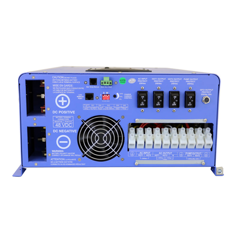 Load image into Gallery viewer, Aims 8000 Watt Pure Sine Inverter Charger 48Vdc/240Vac Input & 120/240Vac Split Phase Outlet ETL listed to UL 1741 - Aims Backup Generator Store