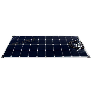 Aims 130 Watt Flexible Bendable Slim Solar Panel Monocrystalline - Aims Backup Generator Store