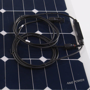 Aims 60 Watt Flexible Bendable Slim Solar Panel Monocrystalline - Aims Backup Generator Store