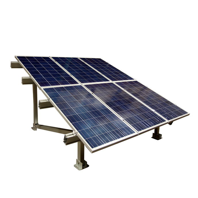 Aims Solar Rack Ground Mount for 250-330 Watt Solar Panels - Fits 6 - Aims Backup Generator Store