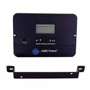 Aims Flush Mount 10 Amp Solar Charge Controller PWM 12/24 - Aims Backup Generator Store