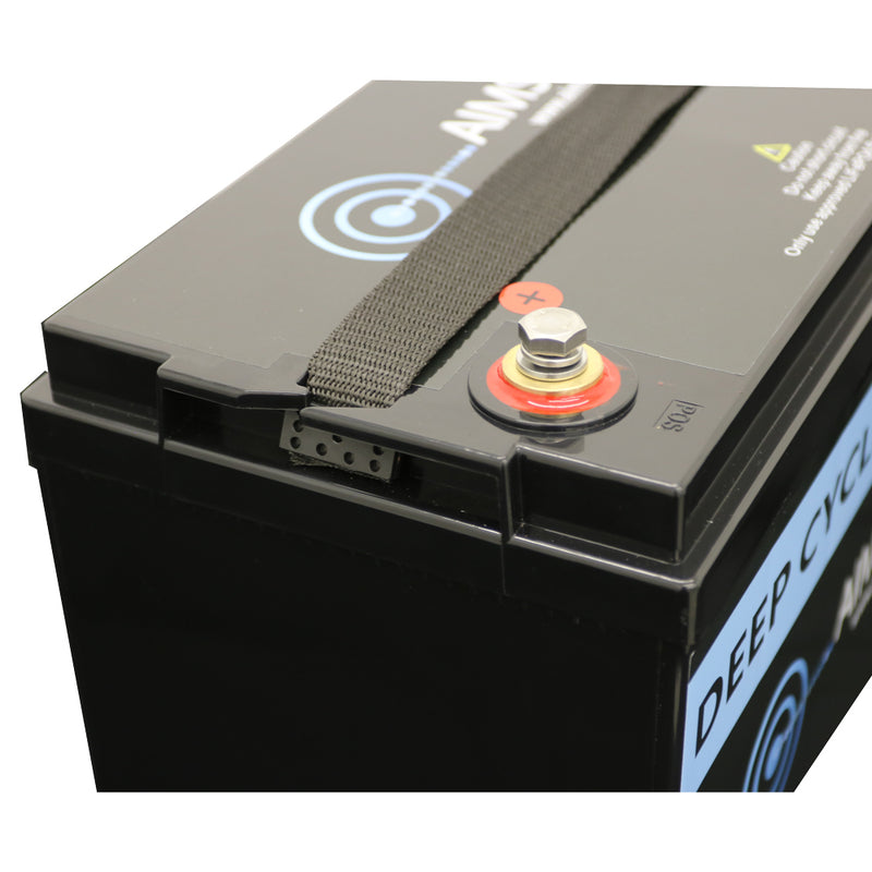 Load image into Gallery viewer, Aims AGM 12 volt 100 Ah Deep Cycle Heavy Duty Battery - Aims Backup Generator Store