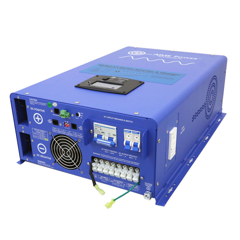 Load image into Gallery viewer, Aims 10000 Watt Pure Sine Inverter Charger 48Vdc/240Vac Input & 120/240Vac Split Phase Output - Aims Backup Generator Store