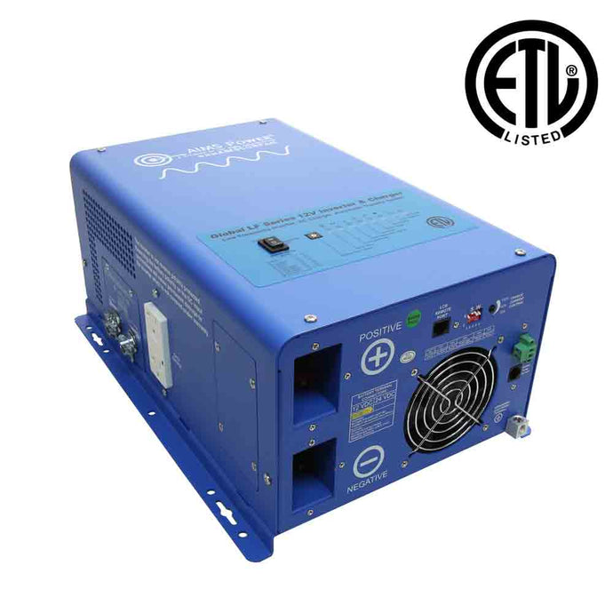 Aims 1000 Watt Pure Sine Inverter Charger - ETL Listed to UL 458 - Aims Backup Generator Store