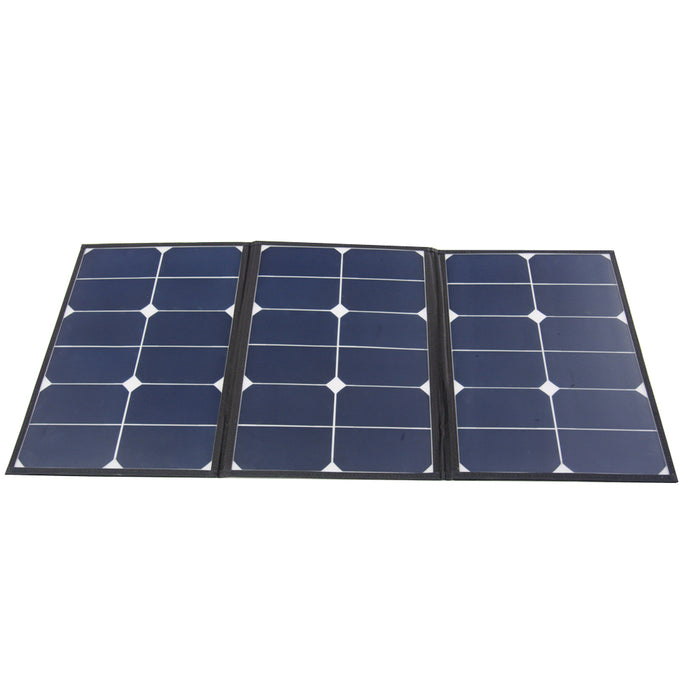 Aims 60 Watt Portable Tri-Fold Solar Panel Pre-Wired and Built in Carrying Case Monocrystalline - Aims Backup Generator Store
