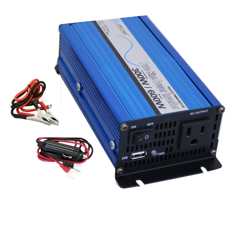 Load image into Gallery viewer, Aims 300 Watt Pure Sine Power Inverter 24 Volt - Aims Backup Generator Store