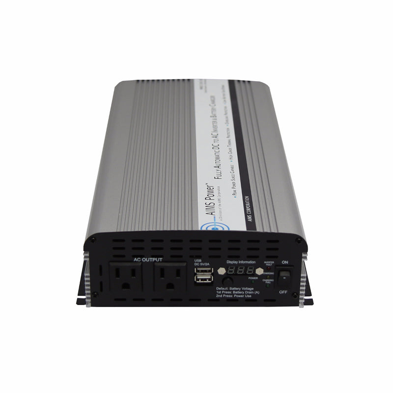 Load image into Gallery viewer, Aims 1500 Watt Inverter + Charger + Transfer Switch - Aims Backup Generator Store