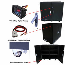 Load image into Gallery viewer, Aims Battery Cabinet Industrial Grade - Fits up to 12 Batteries - Aims Backup Generator Store
