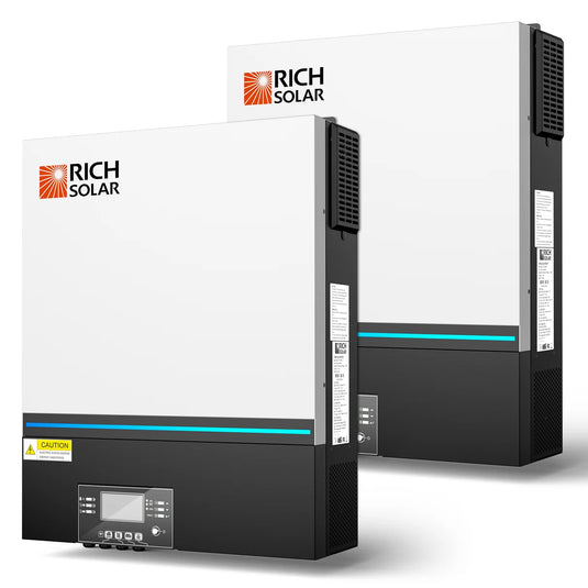 Rich Solar 2 Piece NOVA 6548 | 6500 Watt (6.5kW) 48 Volt Off-Grid Hybrid Solar Inverter | Premium 6500W 48V Hybrid Inverter for Campers, Cabins, Tiny Homes, ADUs, RVs, Off-Grid | UL Certified RS-H6548-2