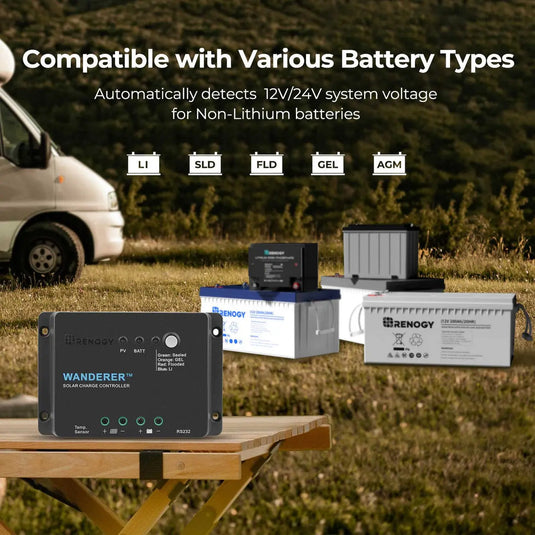 Renogy Wanderer Li 30A PWM Charge Controller RNG-CTRL-WND30-Li-G1-US