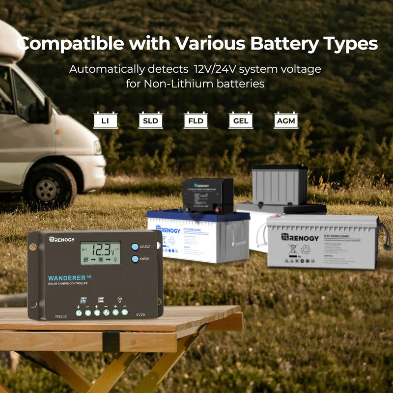 Load image into Gallery viewer, Renogy Wanderer 10A PWM Charge Controller RNG-CTRL-WND10-G1-US
