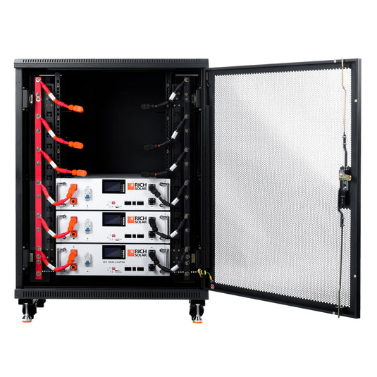 Rich Solar 3 ALPHA 5 + FREE RACK | 48V 100Ah LiFePO4 Battery | Premium 48V Server Rack Lithium Battery for Residential, Commercial, Off-Grid | 7,000 Lifetime Cycles | Pre-Order Only RS-B4813