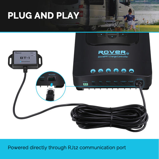 Renogy BT-1 Bluetooth Module (New Version) SKU: RCM-BT1-G2-US